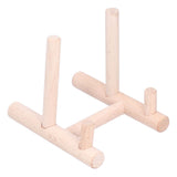 Wooden Desktop Ornament Household Modern Plate Holder Stand Home Decoration for Party