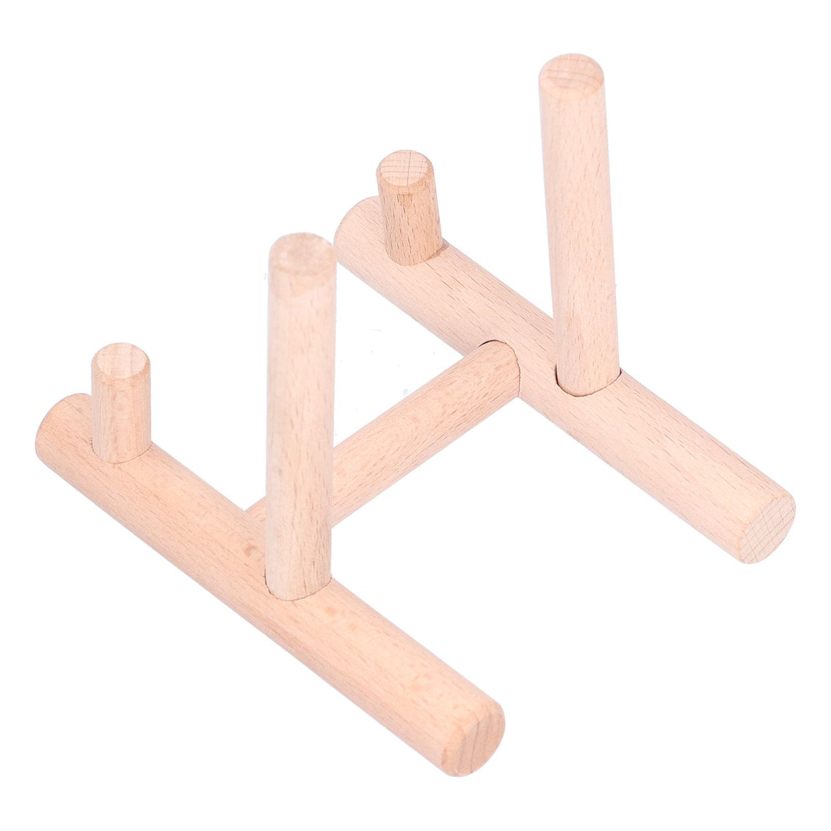 Wooden Desktop Ornament Household Modern Plate Holder Stand Home Decoration for Party