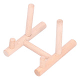 Wooden Desktop Ornament Household Modern Plate Holder Stand Home Decoration for Party