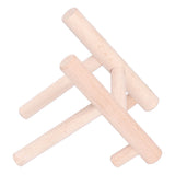 Wooden Desktop Ornament Household Modern Plate Holder Stand Home Decoration for Party - Low Angle
