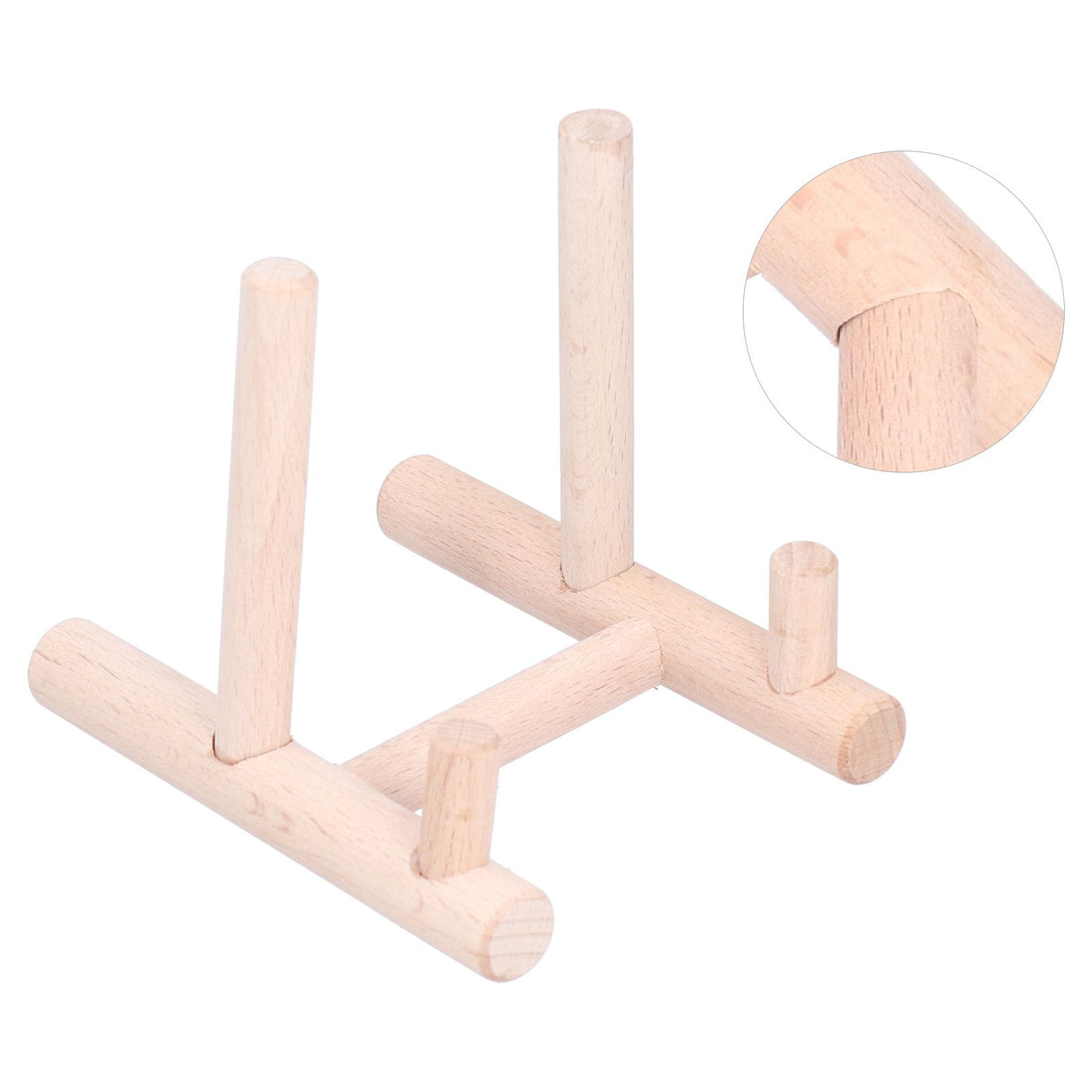 Wooden Desktop Ornament Household Modern Plate Holder Stand Home Decoration for Party