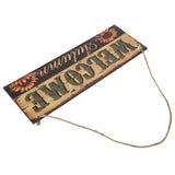 Wooden Door Hanging Plague with Pumpkin Sunflower Pattern for Indoor Outdoor Home DecorationJM00929