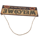 Wooden Door Hanging Plague with Pumpkin Sunflower Pattern for Indoor Outdoor Home DecorationJM00929