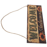 Wooden Door Hanging Plague with Pumpkin Sunflower Pattern for Indoor Outdoor Home DecorationJM00929
