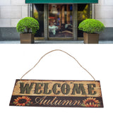 Wooden Door Hanging Plague with Pumpkin Sunflower Pattern for Indoor Outdoor Home DecorationJM00929