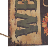 Wooden Door Hanging Plague with Pumpkin Sunflower Pattern for Indoor Outdoor Home DecorationJM00929 - Extra Image