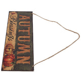 Wooden Door Hanging Plague with Pumpkin Sunflower Pattern for Indoor Outdoor Home DecorationJM00936