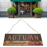 Wooden Door Hanging Plague with Pumpkin Sunflower Pattern for Indoor Outdoor Home DecorationJM00936 - Extra Image