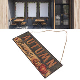 Wooden Door Hanging Plague with Pumpkin Sunflower Pattern for Indoor Outdoor Home DecorationJM00936
