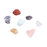 7Pcs Crystal Gemstones Healing Crystal Chakra Balance Stone Set with Storage Bag for Home Office - Top-Down View