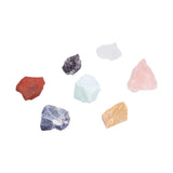 7Pcs Crystal Gemstones Healing Crystal Chakra Balance Stone Set with Storage Bag for Home Office