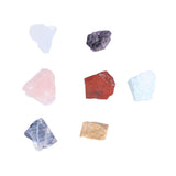 7Pcs Crystal Gemstones Healing Crystal Chakra Balance Stone Set with Storage Bag for Home Office