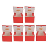 50Pcs Square Wedding Candy Box with Golden Ribbon Innovative Paperboard Box for Party AnniversaryL Red Gold Feather