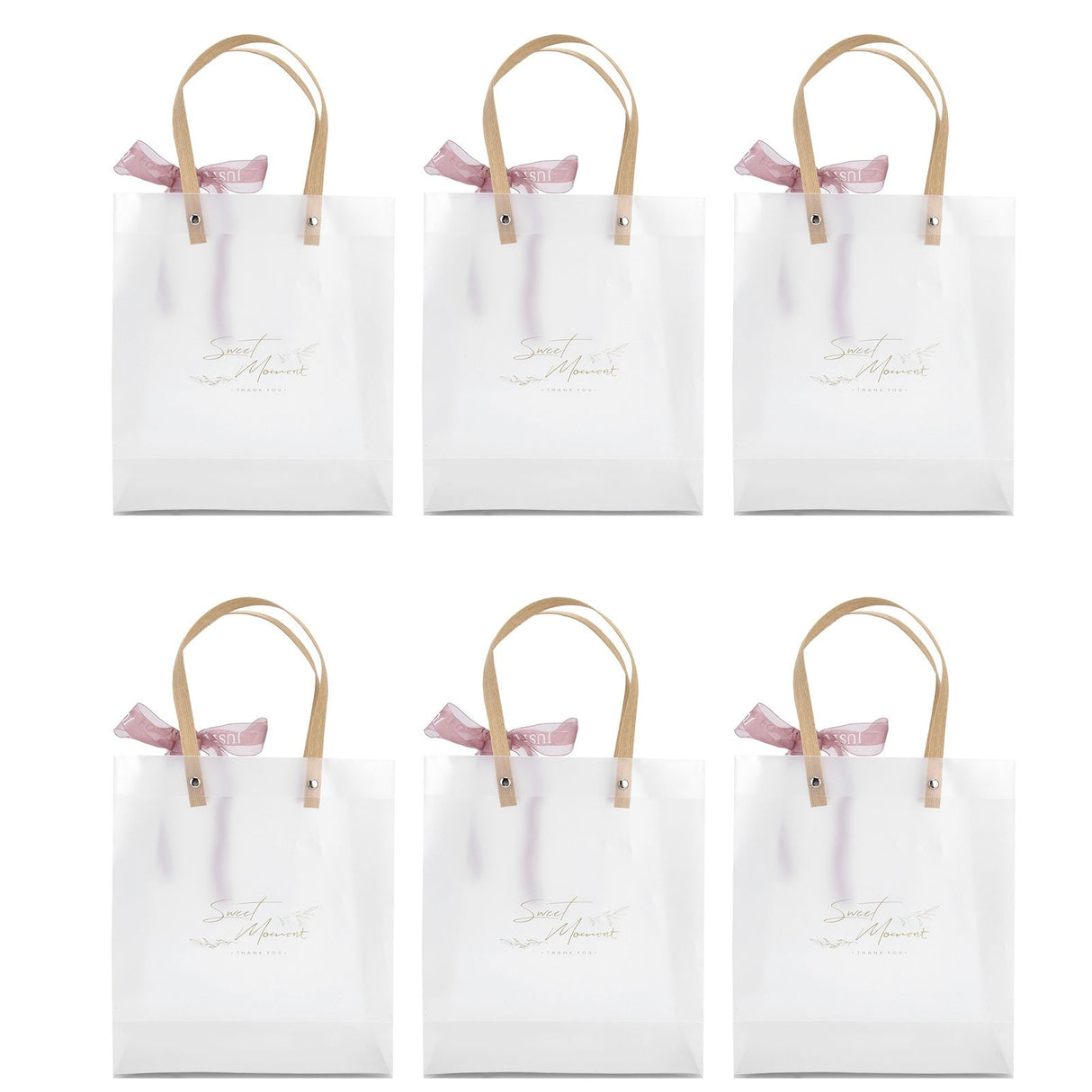 10Pcs Innovative Wedding Candy Box PVC Transparent Handbag for Birthday Party Christmas