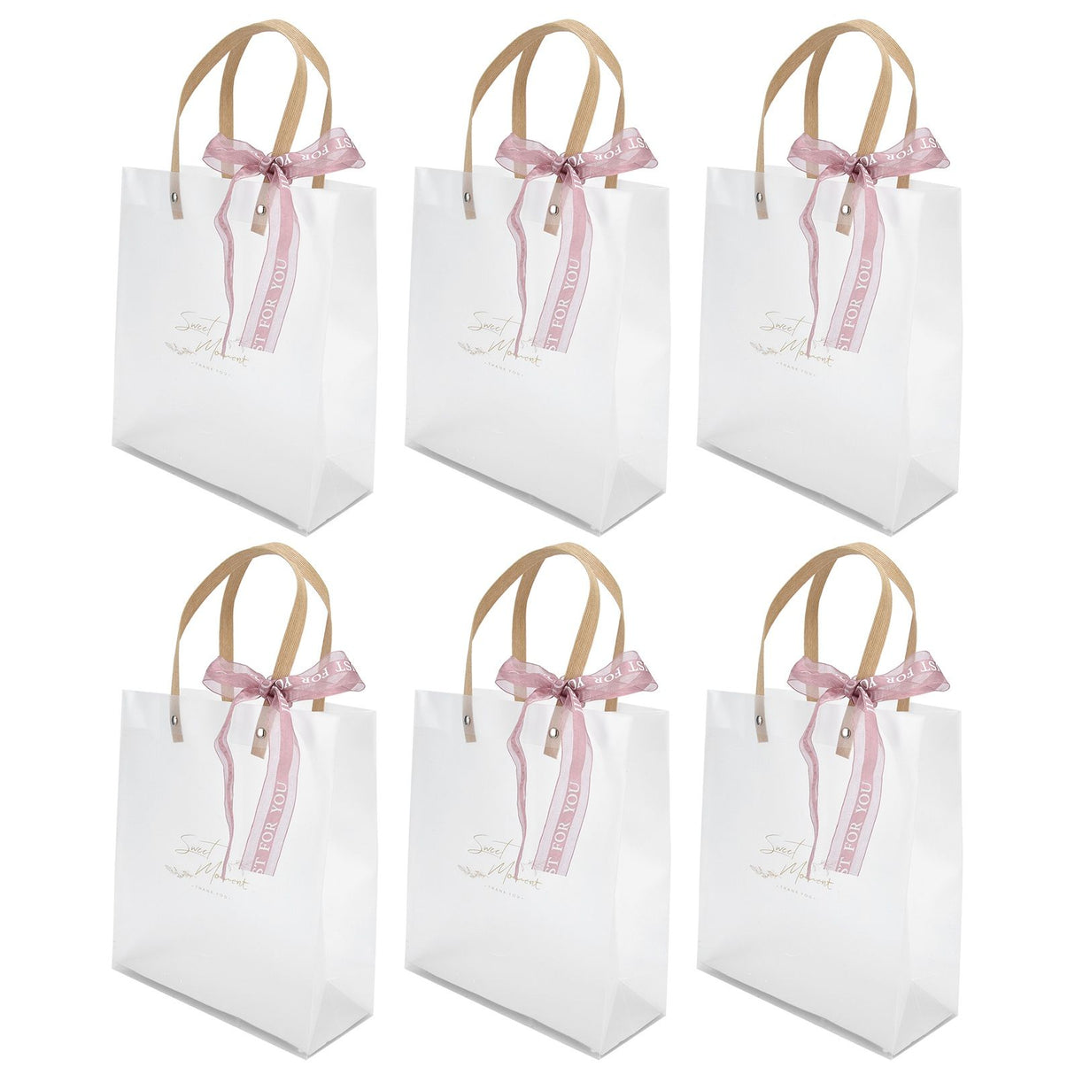 10Pcs Innovative Wedding Candy Box PVC Transparent Handbag for Birthday Party Christmas