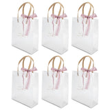 10Pcs Innovative Wedding Candy Box PVC Transparent Handbag for Birthday Party Christmas - Top-Down View