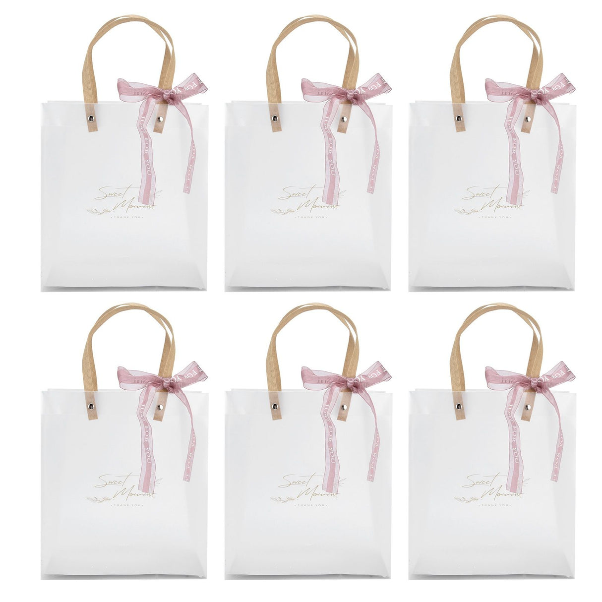 10Pcs Innovative Wedding Candy Box PVC Transparent Handbag for Birthday Party Christmas