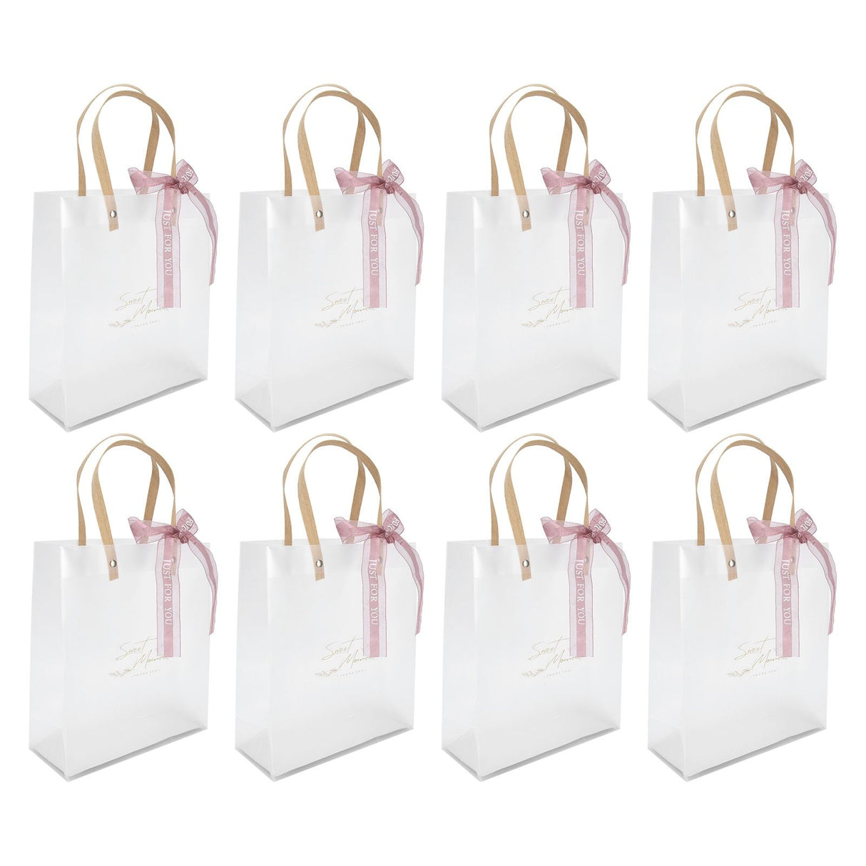 10Pcs Innovative Wedding Candy Box PVC Transparent Handbag for Birthday Party Christmas
