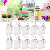 10Pcs Innovative Wedding Candy Box PVC Transparent Handbag for Birthday Party Christmas - Extra Image