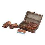 Wooden Rubber Stamp DIY Alphabet Number Symbols Stamp Set with Storage Box for Children - Side View
