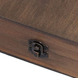 Wooden Rubber Stamp DIY Alphabet Number Symbols Stamp Set with Storage Box for Children