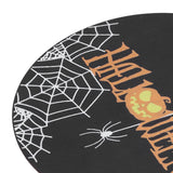 Halloween Spider Web Pattern Wooden Welcome Sign Decorative Hanging Board for Indoor OutdoorWithout Bow - Extra Image