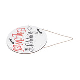 Spider Bat Design Wooden Welcome Sign Hanging Front Door Sign Board for Home FestivalWithout Bowknot - Front View
