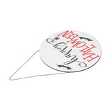 Spider Bat Design Wooden Welcome Sign Hanging Front Door Sign Board for Home FestivalWithout Bowknot - Extra Image