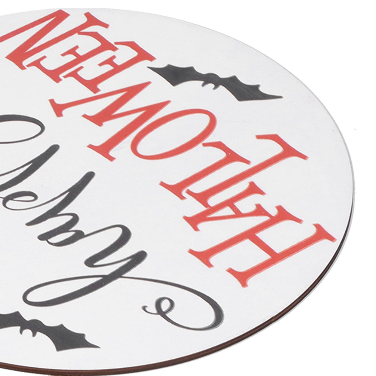 Spider Bat Design Wooden Welcome Sign Hanging Front Door Sign Board for Home FestivalWithout Bowknot