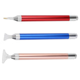 3Set Luminous Diamond Painting Pen with Magnifier for 5D DIY Diamond Art Cross Stitched Embroidery - Side View