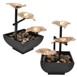 Desktop Flowing Water Ornament Tabletop Fountain for Home Office Feng Shui DecorationAU Plug AC220-240V - Close-Up Angle