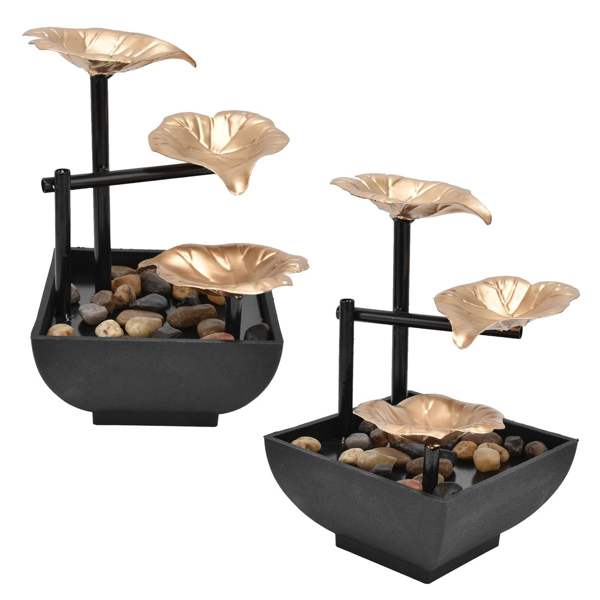Desktop Flowing Water Ornament Tabletop Fountain for Home Office Feng Shui DecorationAU Plug AC220-240V