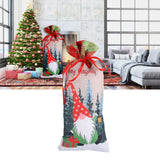 Gift Bag Cute Reusable Durable Christmas Pattern Storage Bag for Party Shopping Mall SupermarketRed Hat - Extra Image