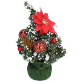 Artificial Christmas Tree Mini Exquisite Cute Bright Colors Desktop Innovative Christmas Tree OrnamentsRed