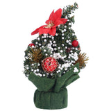 Artificial Christmas Tree Mini Exquisite Cute Bright Colors Desktop Innovative Christmas Tree OrnamentsRed