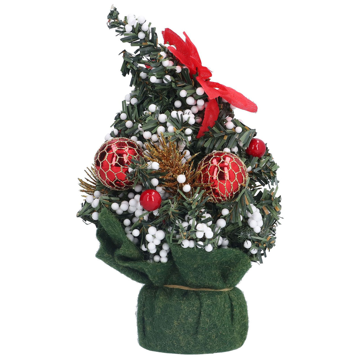 Artificial Christmas Tree Mini Exquisite Cute Bright Colors Desktop Innovative Christmas Tree OrnamentsRed