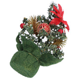 Artificial Christmas Tree Mini Exquisite Cute Bright Colors Desktop Innovative Christmas Tree OrnamentsRed - Extra Image