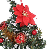 Artificial Christmas Tree Mini Exquisite Cute Bright Colors Desktop Innovative Christmas Tree OrnamentsRed - Extra Image