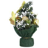 Artificial Christmas Tree Mini Exquisite Cute Bright Colors Desktop Innovative Christmas Tree OrnamentsGold