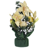 Artificial Christmas Tree Mini Exquisite Cute Bright Colors Desktop Innovative Christmas Tree OrnamentsGold
