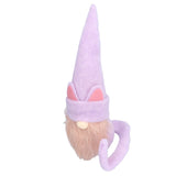 Faceless Dwarf Doll Flannel Halloween Ornament Decoration Halloween Props for Indoor Outdoor PartyRed