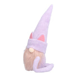 Faceless Dwarf Doll Flannel Halloween Ornament Decoration Halloween Props for Indoor Outdoor PartyRed