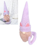 Faceless Dwarf Doll Flannel Halloween Ornament Decoration Halloween Props for Indoor Outdoor PartyRed