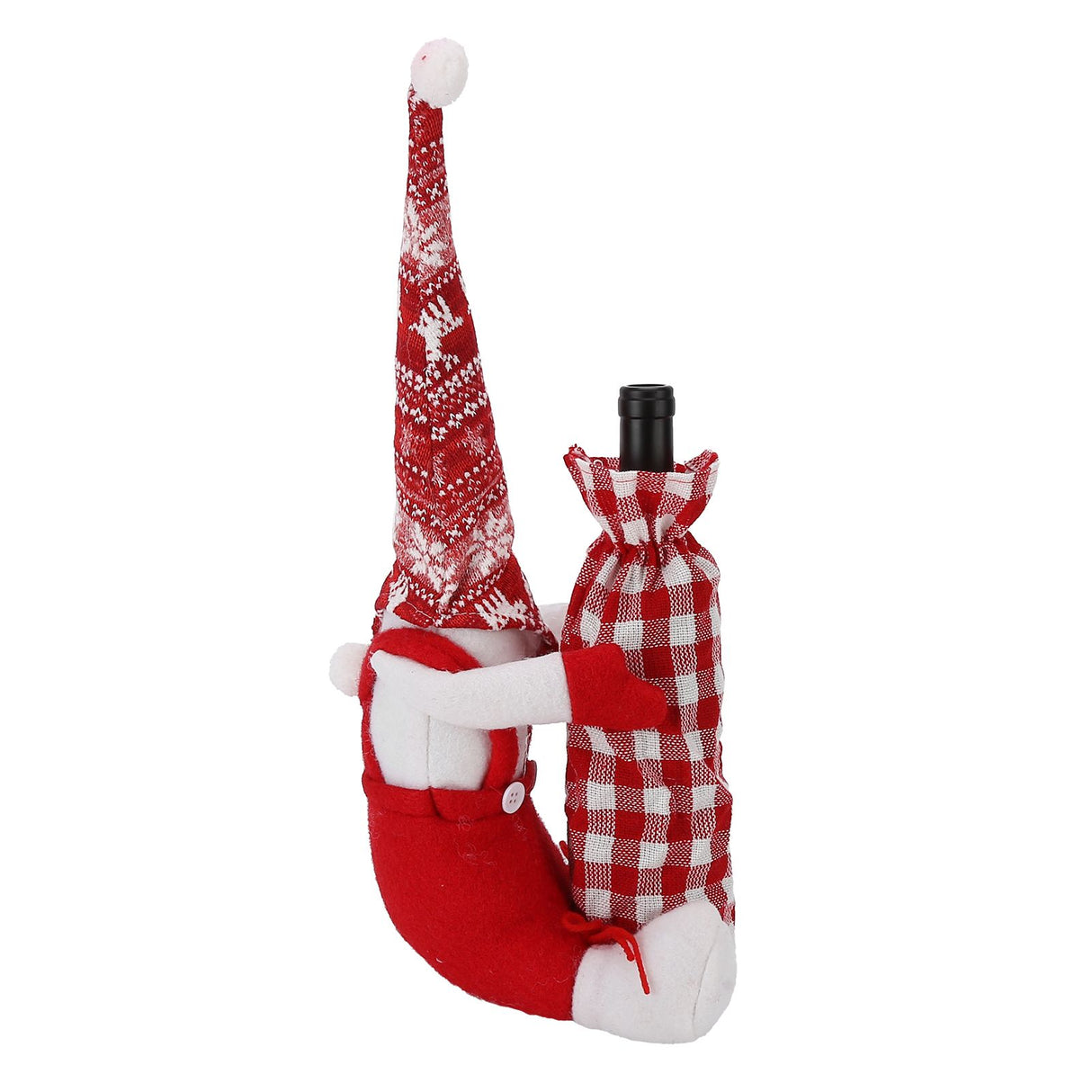 Wine Bottle Cover Faceless Baby Colorful Durable Thick Soft Wine Bottle Sweater for Christmas