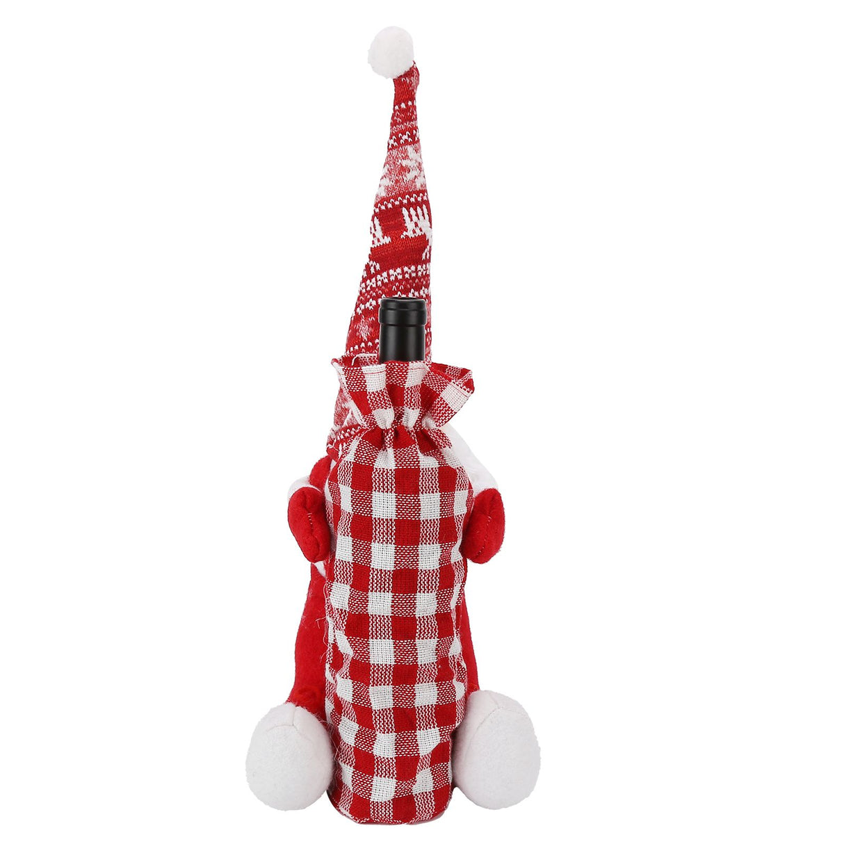 Wine Bottle Cover Faceless Baby Colorful Durable Thick Soft Wine Bottle Sweater for Christmas