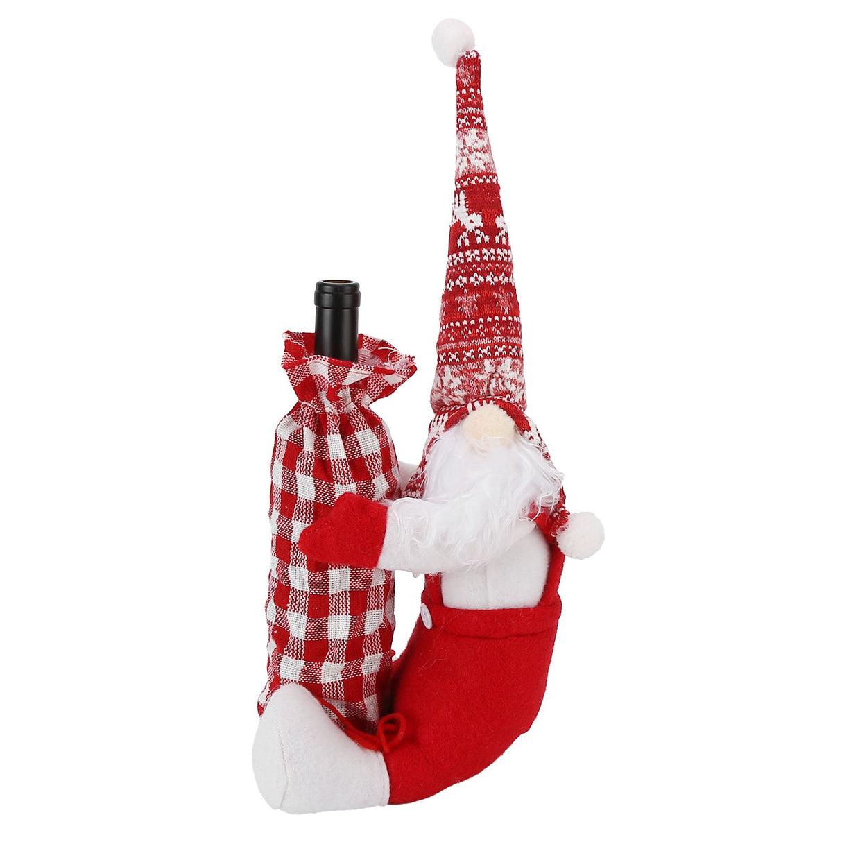 Wine Bottle Cover Faceless Baby Colorful Durable Thick Soft Wine Bottle Sweater for Christmas