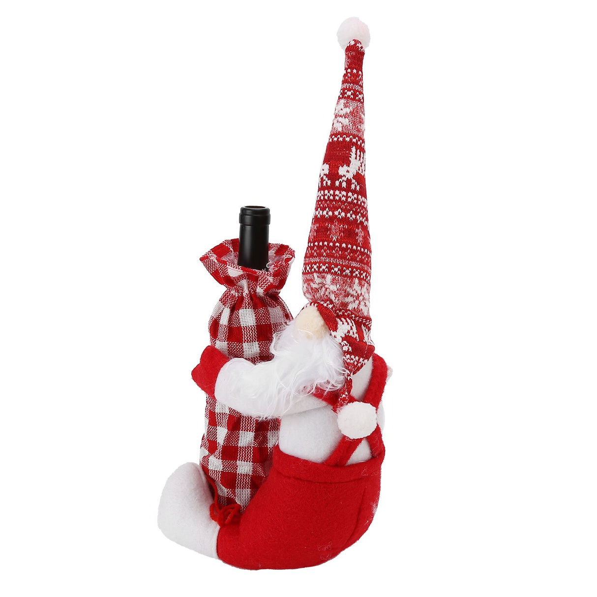 Wine Bottle Cover Faceless Baby Colorful Durable Thick Soft Wine Bottle Sweater for Christmas