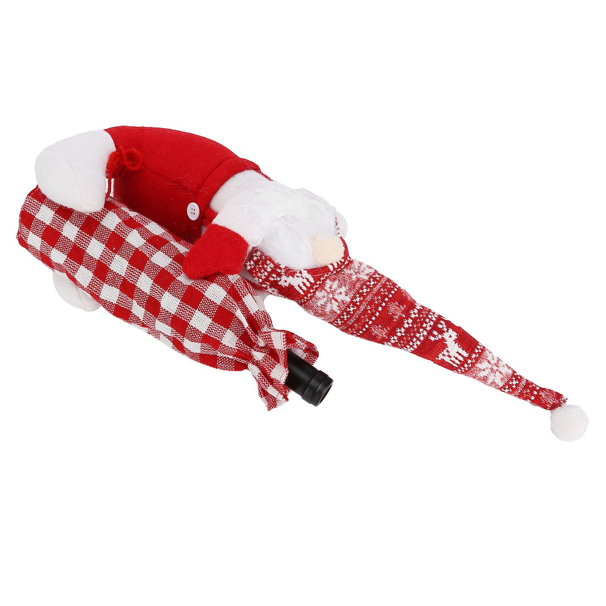 Wine Bottle Cover Faceless Baby Colorful Durable Thick Soft Wine Bottle Sweater for Christmas