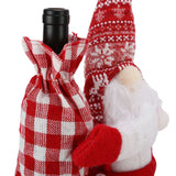 Wine Bottle Cover Faceless Baby Colorful Durable Thick Soft Wine Bottle Sweater for Christmas
