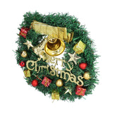 Christmas Wreath Outdoor Lighted Christmas Wreath for Holiday Xmas Party Decorations - Front View